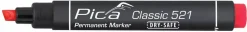 Pica 521/40 Permanent Marker - Beitel - Rood- 2-6mm