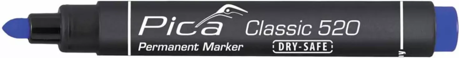 Pica 520/40 Permanent Marker - Rond - Blauw - 1-4mm (10st)