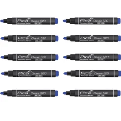 Pica 520/40 Permanent Marker - Rond - Blauw - 1-4mm (10st)
