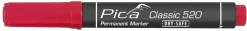 Pica 520/40 Permanent Marker - Rond - Rood - 1-4mm
