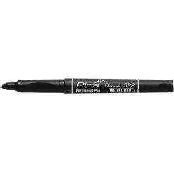 Pica PI53252 Classic Permanent Pen - Rond - Wit - 1-2mm