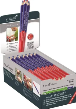 Pica PI559-50 Dubbel potlood - 175mm - Rood/Blauw (50st)