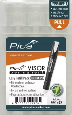 Pica 991/52 VISOR Navulling - Permanent - Wit (4st)