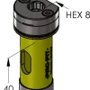 ProFit 09031 Diamantboor met geïntegreede C&D adapter - Zeskant