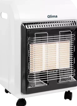 Qlima GH 741 RM 2-in-1 Gaskachel Wit/Zwart - 4100W