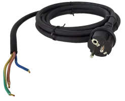 QwattPro 2511125 Aansluitkabel - 3G2,5 H07RN-F - Zwart - IP44 - 3m