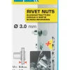 Rapid 5000670 Blindklinkmoeren incl. boor - M3 - Gegalvaniseerd staal (20st)