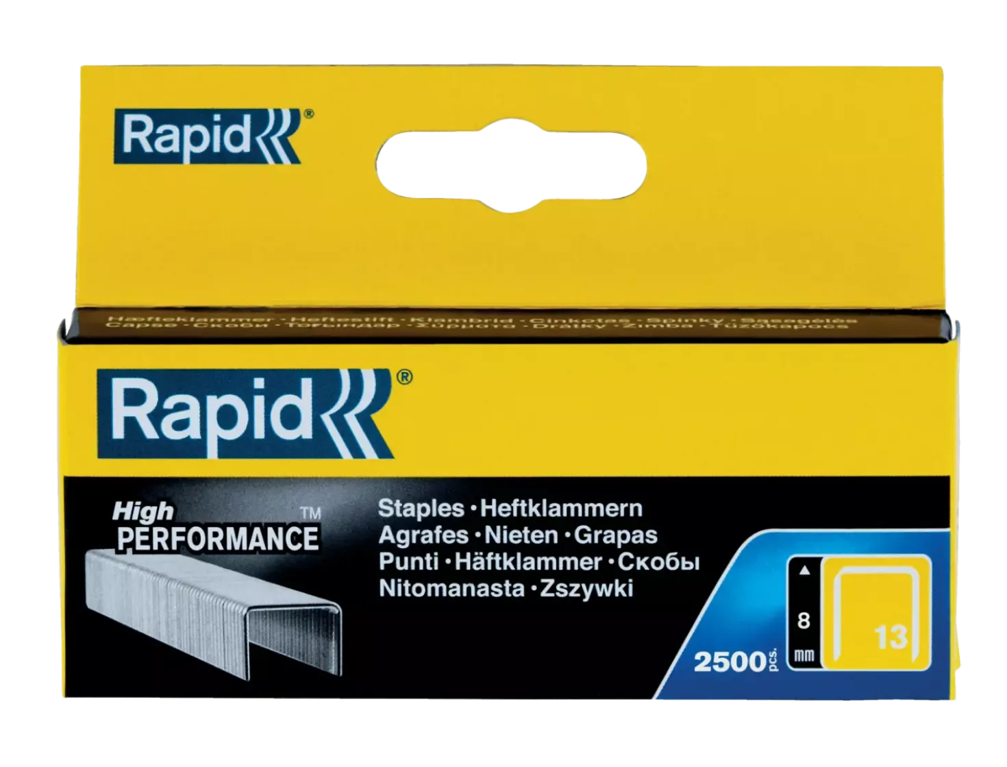 Rapid 11835625 Nieten - No. 13 - Gegalvaniseerd - 8mm (2500st)