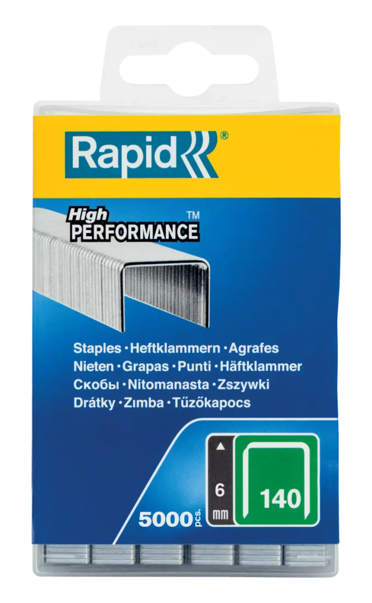 Rapid Vlakdraadnieten - 140/6mm - gegalvaniseerd - 5000st in FSC box