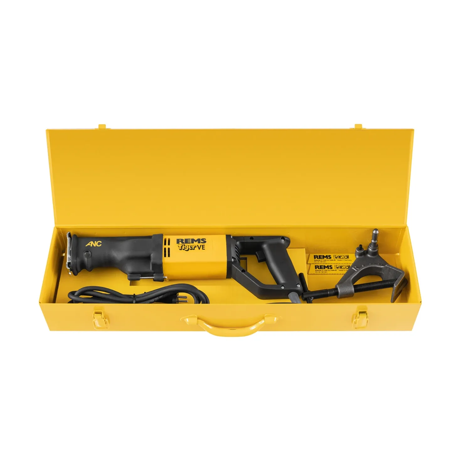 Rems Tiger ANC VE Set Reciprozaag met geleidebeugel in stalen koffer - 1050W