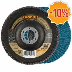 Rhodius 204015 ALPHAline I LSZ F2 Lamellenslijpschijf - K40 - 125 x 22,23mm - Ferro (10st)