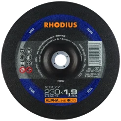 Rhodius 208703 Alphaline I XTK77 Doorslijpschijf (25 stuks) - Extra dun - 230 x 22,23 x 1,9mm - Staal