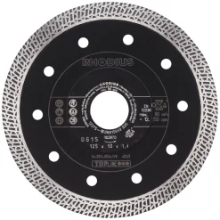 Rhodius 303870 TOPline lll DG15 Diamantdoorslijpschijf - 125 x 22,23 x 10mm - Tegels/Keramiek