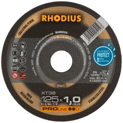 Rhodius 204621 XT38 PROline ll Doorslijpschijf extra dun 125 x 22,23 x 1,0mm (50 st)