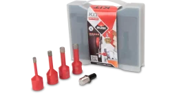 Rubi 50938 4-delige diamantborenset voor droogboren incl. adapter - 6-8-10-12mm
