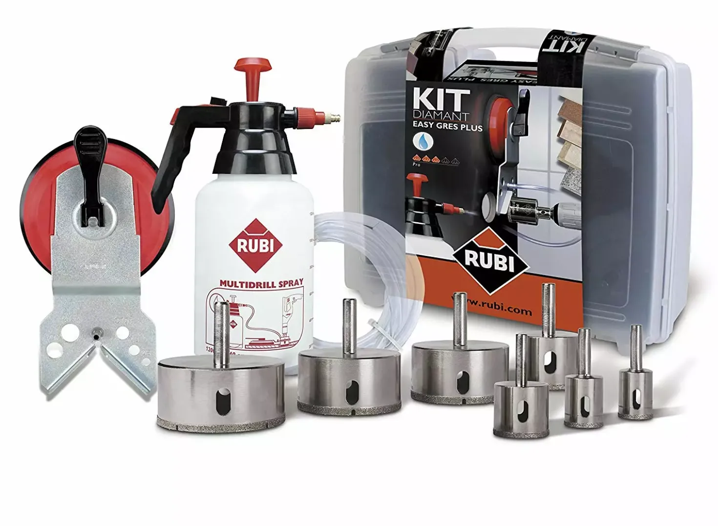 Rubi 50937 9-delige EasyGres Diamantborenset voor nat boren incl. accessoires