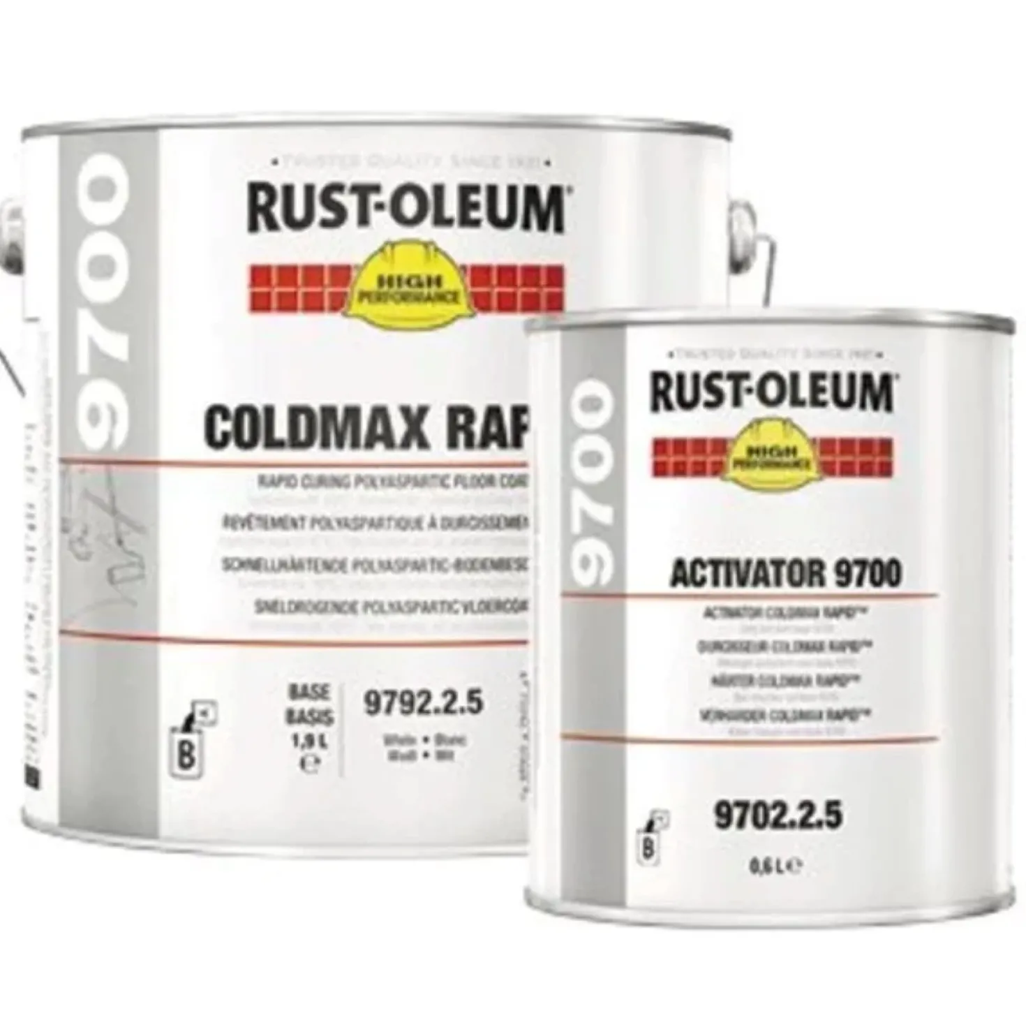Rust-Oleum 9700 Coldmax Rapid - RAL 7016 antracietgrijs - 1,75L incl. Rust-Oleum Coldmax Rapid Activator - 0,75L