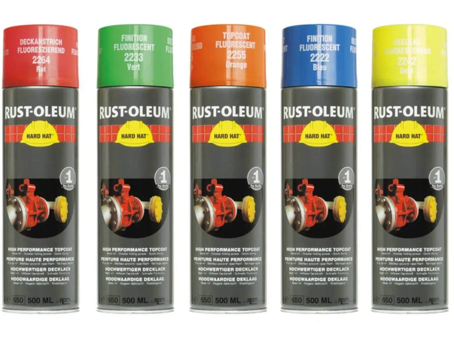 Rust-Oleum 2255 Hard Hat - fluorescerend oranje - 0,5L