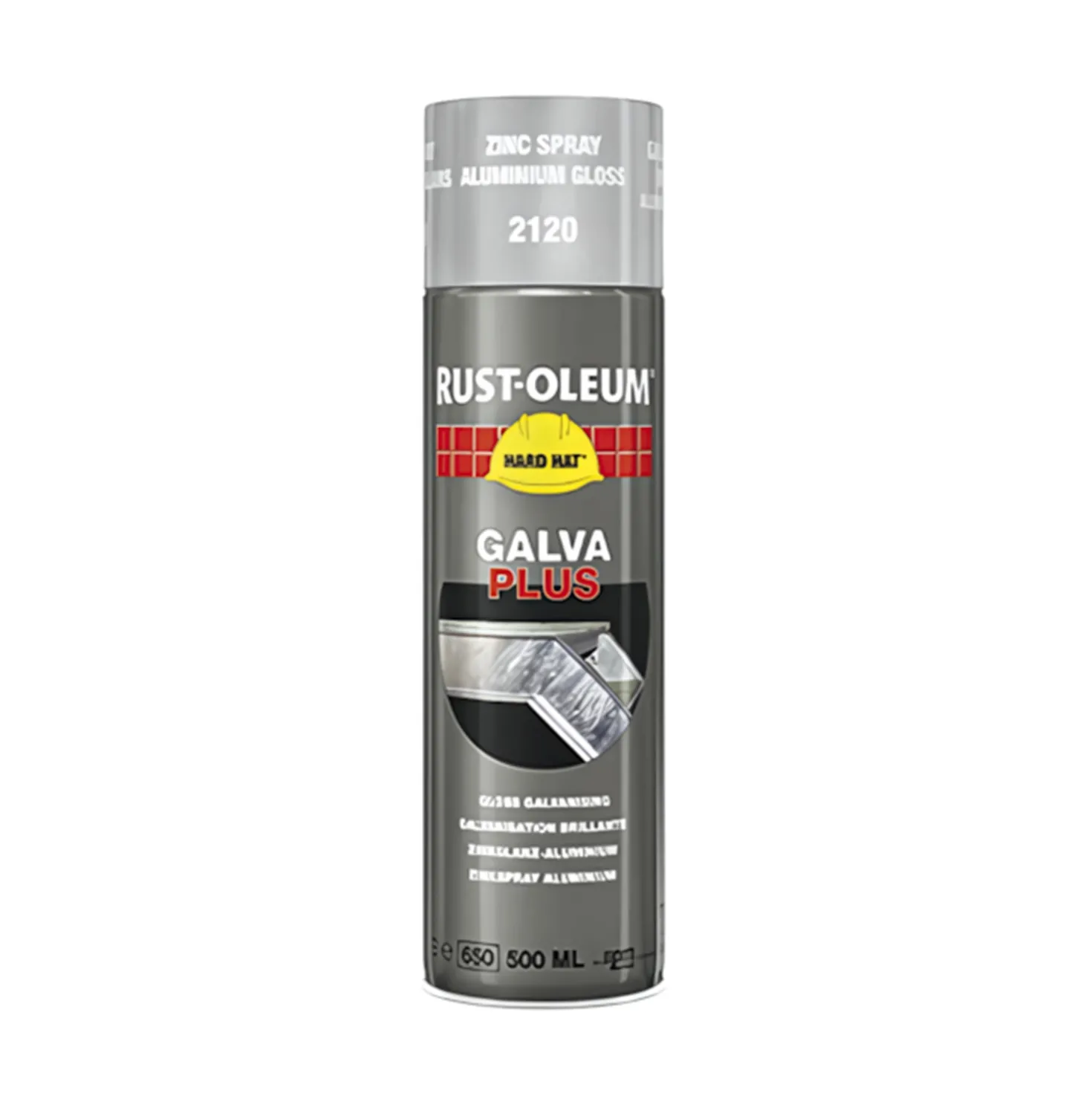 Rust-Oleum Hard Hat Galva-Plus - fonkelend aluminium - 0,5L