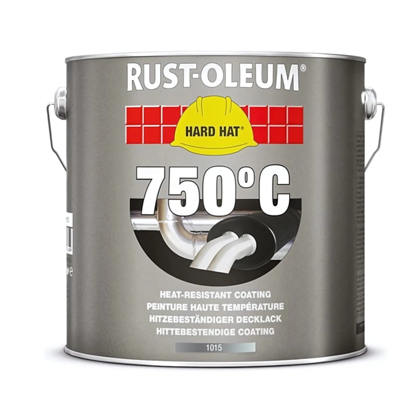 Rust-Oleum Hard Hat Hittebestendige Lak - aluminium - 0,75L