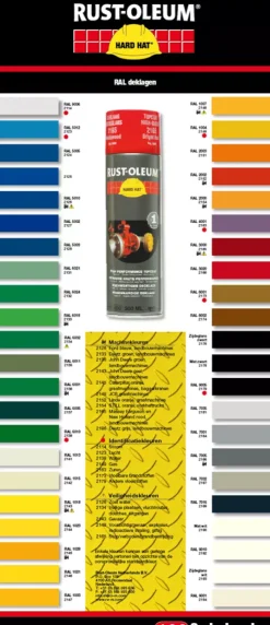 Rust-Oleum 2194 Hard Hat Spuitbus- RAL 9001 crèmewit - 0,5L