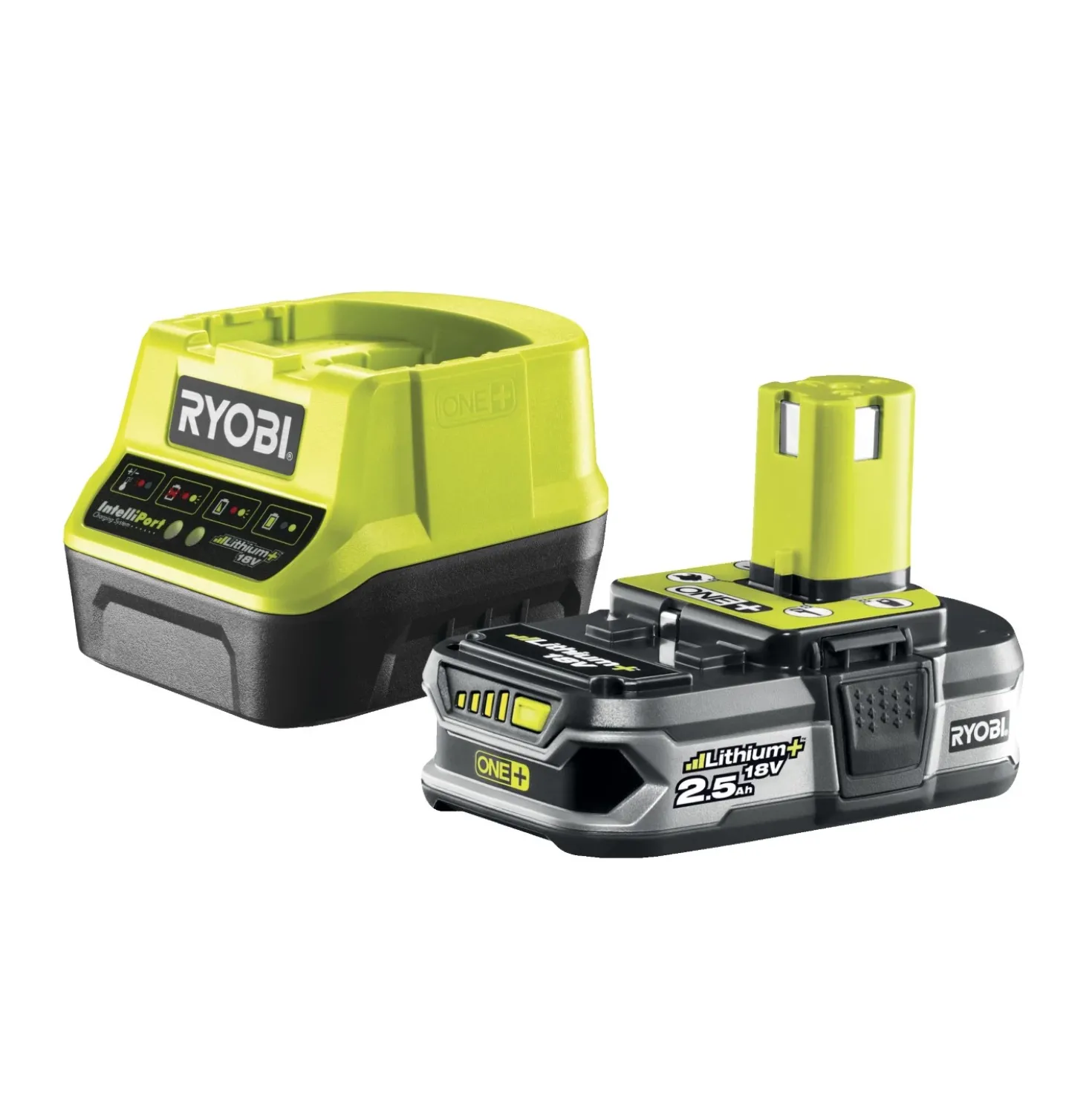 Ryobi RC18120-125 One+ 18V Li-Ion accu Starterset (1x 2,5Ah) + lader - 5133003359