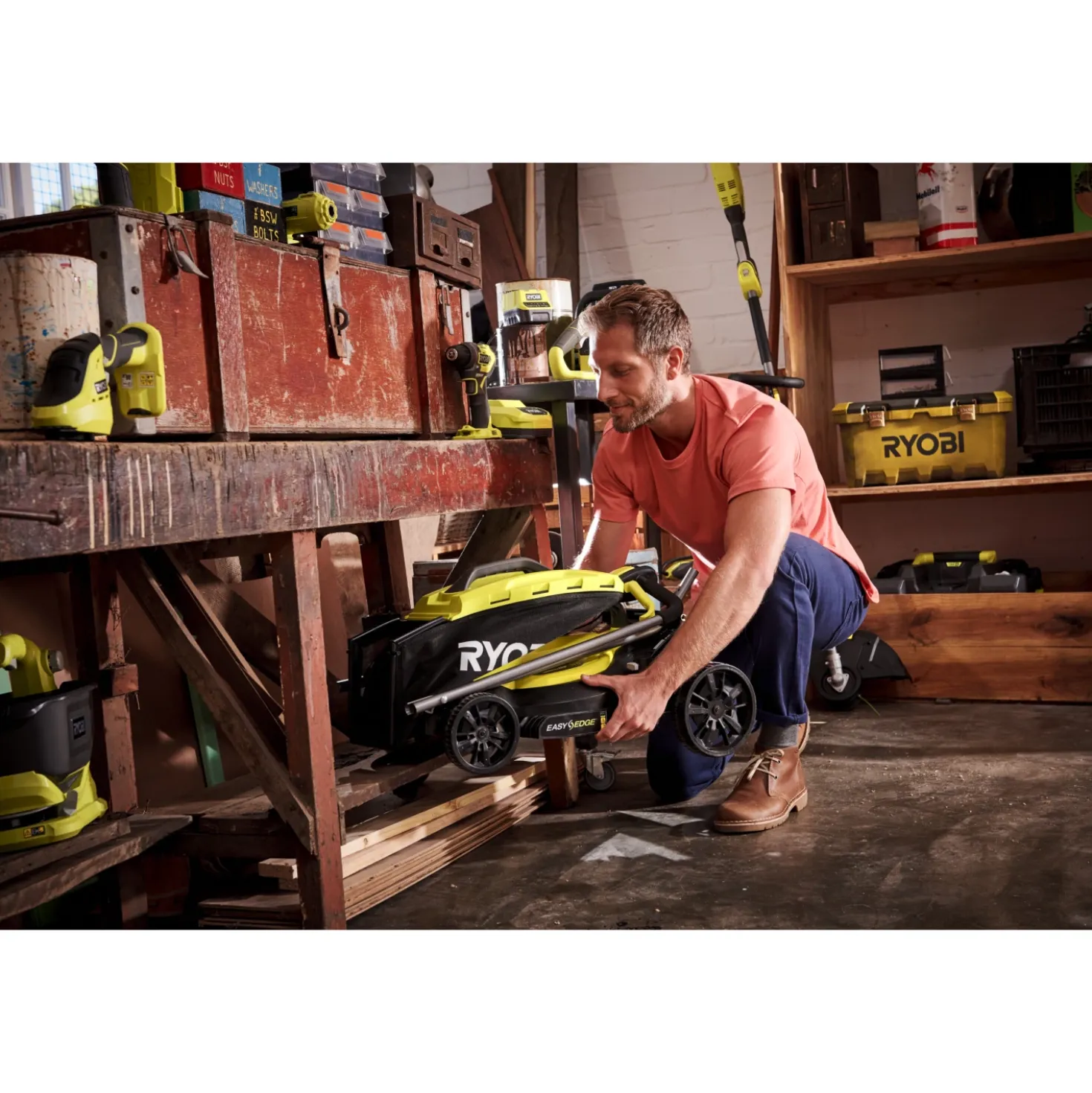 Ryobi RLM18X33B40 18V Li-Ion accu grasmaaier set (1x 4.0Ah accu) - 33cm