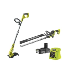 Ryobi RY18LT18HTA-120 18V Li-ion accu heggenschaar (RY18HT) & accu grastrimmer (OLT1832) set (1x 2.0Ah accu)