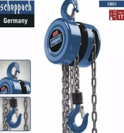 Scheppach CB01 Katrol kettingtakel - 1000kg