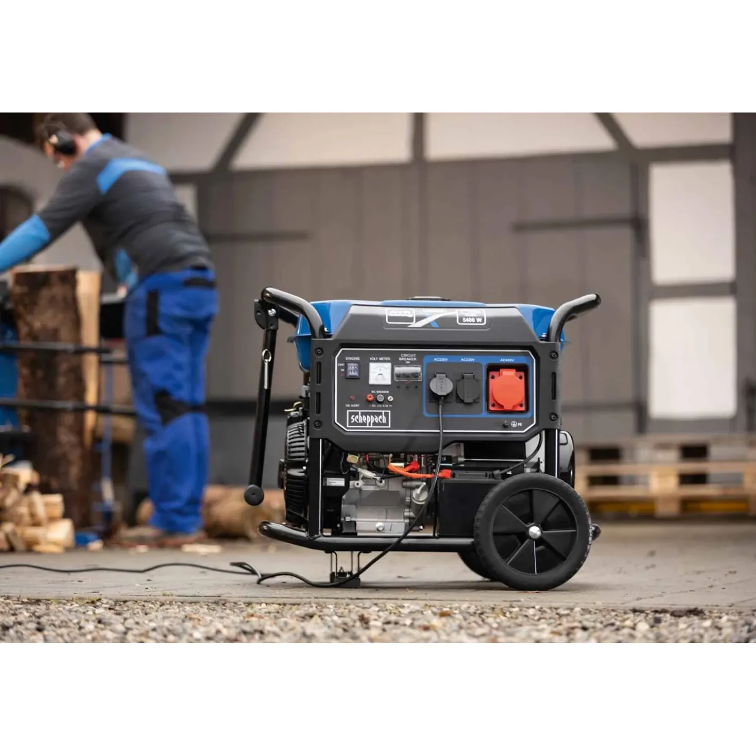 Scheppach SG7100x Stroomgenerator Benzine - 5000W