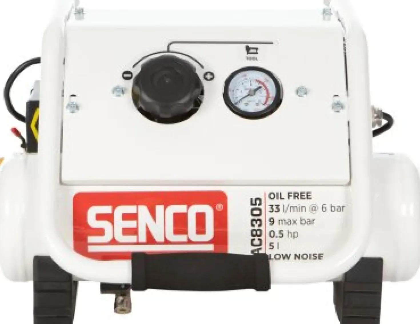 Senco AC8305 Compressor - Geluidsarm - 350W - 9 bar - 5L - 33L/m