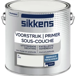Sikkens Binnenmuurverf mat voorstrijk - wit - 2,5L