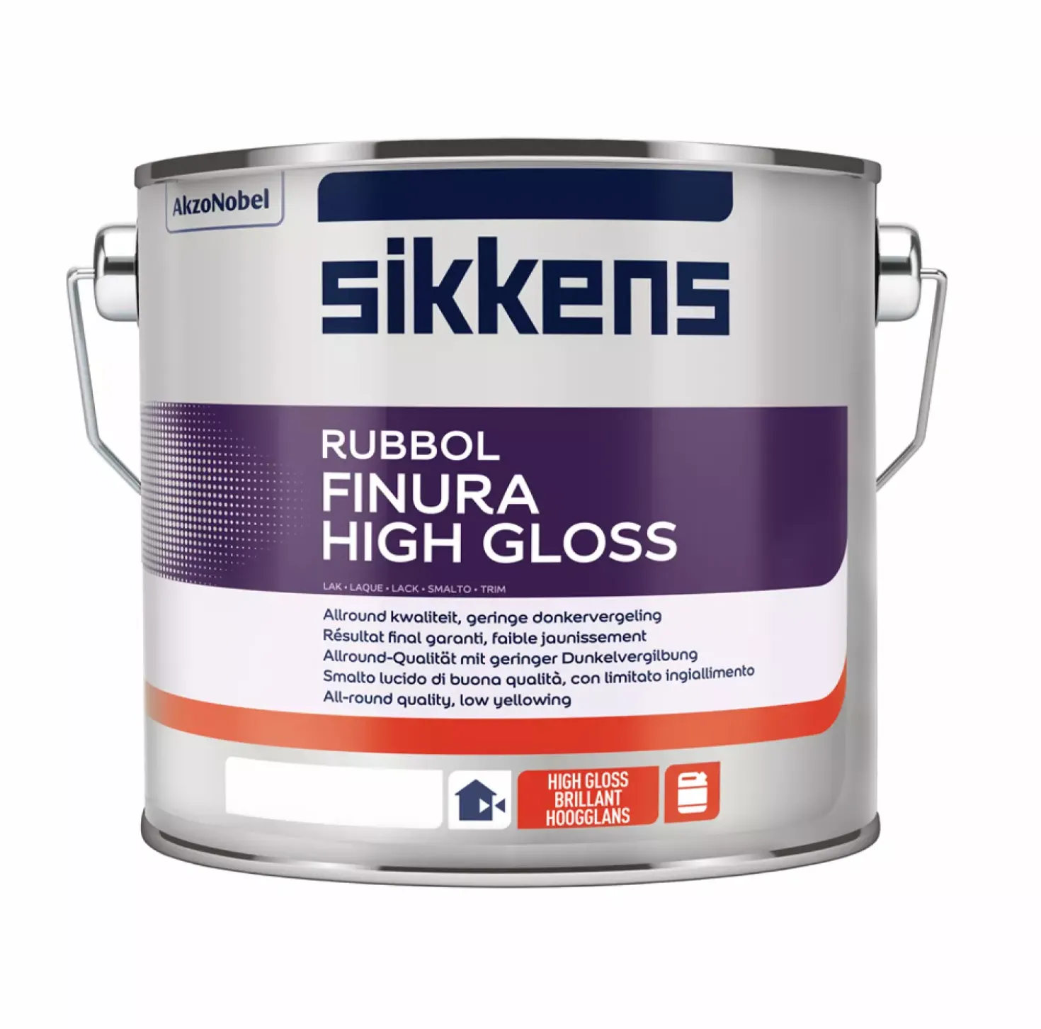 Sikkens Rubbol Finura High Gloss - Wit - 2,5L