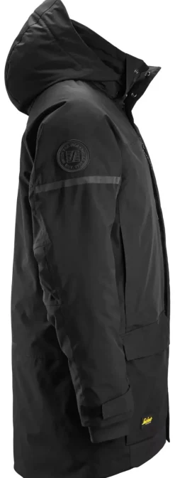 Snickers 1801 AllroundWork Waterdichte Isolerende Parka - zwart