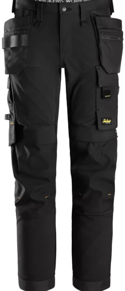 Snickers 6275 AllroundWork 4-weg Stretch broek met Holsterzakken - Zwart