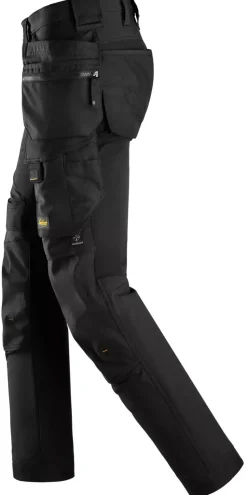Snickers 6275 AllroundWork 4-weg Stretch broek met Holsterzakken - Zwart
