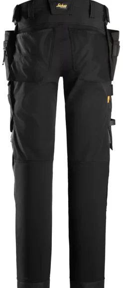 Snickers 6275 AllroundWork 4-weg Stretch broek met Holsterzakken - Zwart