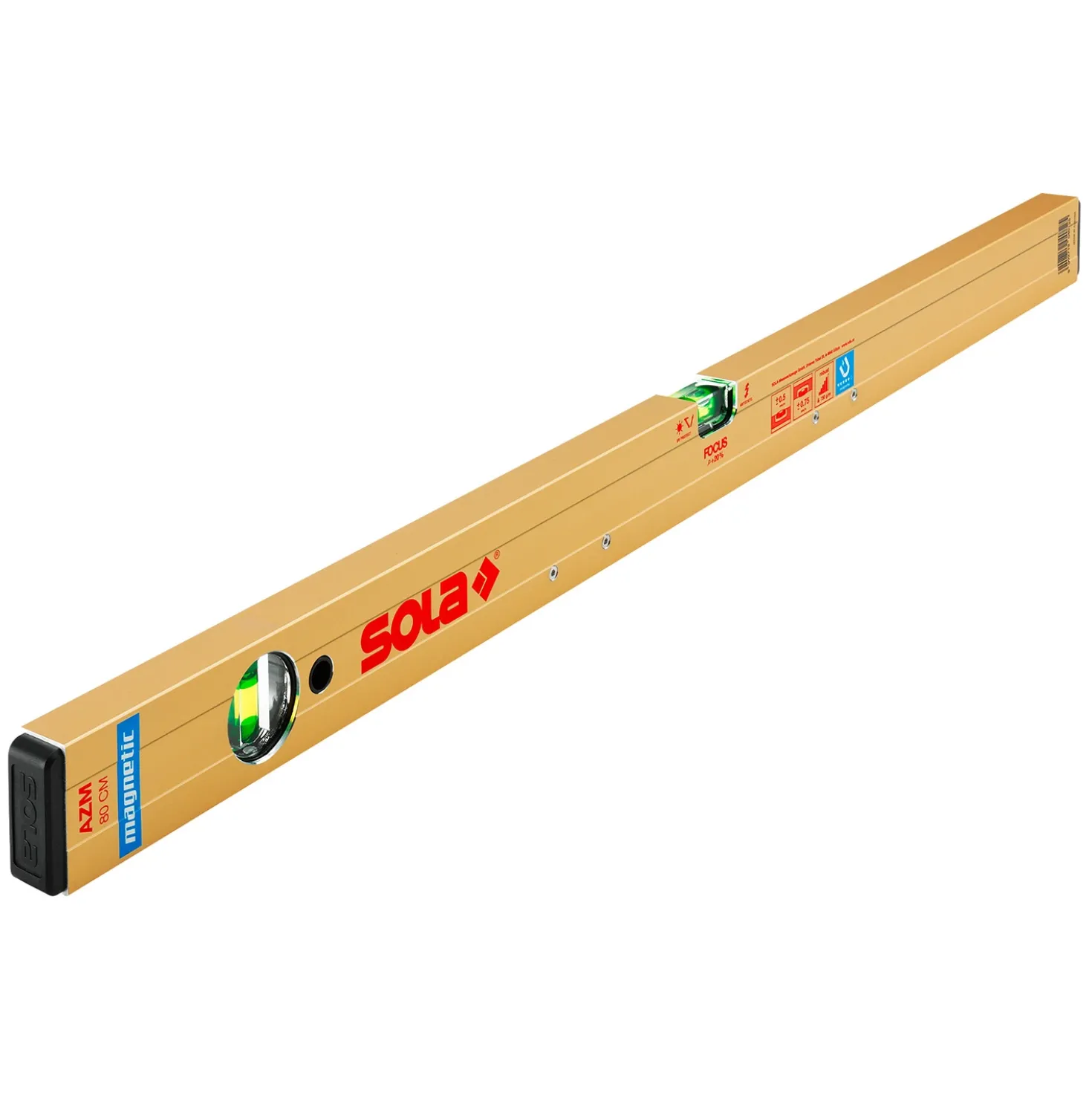 Sola AZM 180 Aluminium waterpas - magnetisch - 1800mm