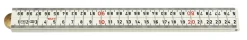 Sola HK 1/4 W12 Timmermans duimstok - kunststof - wit - 1m