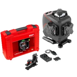 Sola PLANO 4D GREEN 360° Kruislijnlaser set in koffer - Groen - 4x 30m