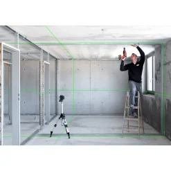 Sola PLANO 3D Green Professional 360° Kruislijnlaser Set incl. statief in koffer - Groen