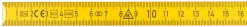 Sola PS 2/10G Duimstok hout - geel - 2m