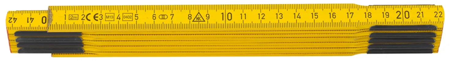 Sola PS 2/10G Duimstok hout - geel - 2m