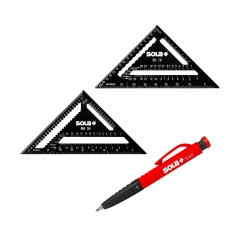 Sola RS 18 / RS 30 Meetdriehoek Set - 18 / 30 cm - Metrisch + TLM2 Marker