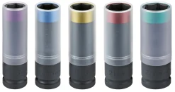 Sonic 300507 Doppenset 1/2'' voor wielmoeren - 6 kant - 5 delig