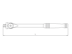 Sonic 7233600 Wringijzer 1/2'', met cardangewricht 600mm L