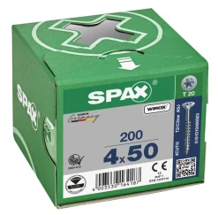 SPAX 4-Delige Universele schroefset - T-STAR plus T20 - Verzonken kop - Deeldraad - WIROX (700st)