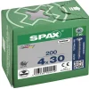 SPAX 4-Delige Universele schroefset -c plus T20 - Platverzonken kop - Voldraad - WIROX (800st)