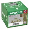 SPAX-M Schroef - TX15 - Verzonken kop - Deeldraad - WIROX - 200st