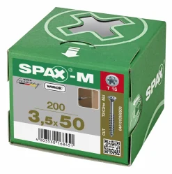 SPAX-M Schroef - TX15 - Verzonken kop - Deeldraad - WIROX - 200st